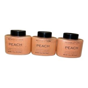 Makeup Revolution Peach Loose Baking Powder Trio
